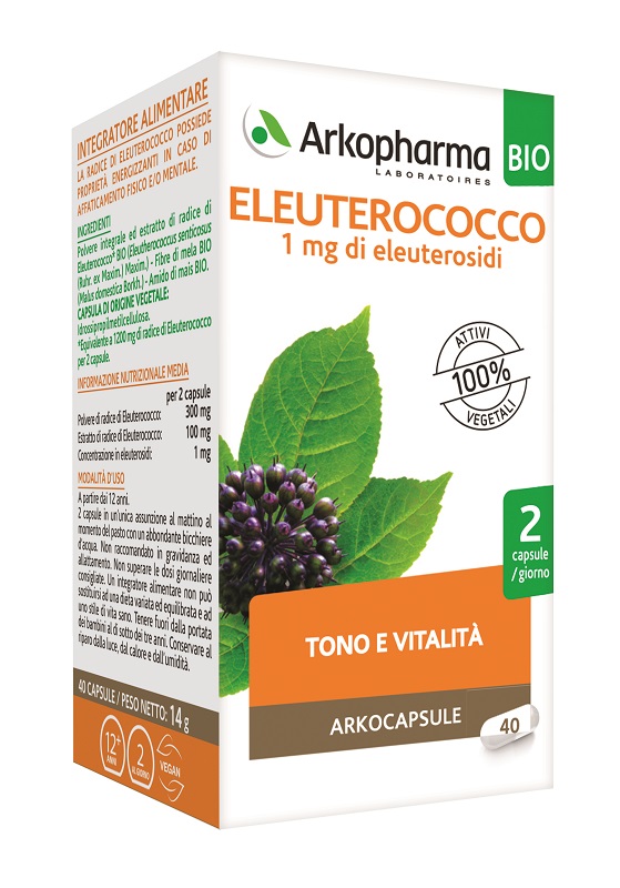 ARKOCAPS ELEUTEROCOCCO BIO 40 CAPSULE - Farmacia-flash.it