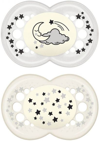 MAM NIGHT SUCCHIETTO 6+ MESI SILICONE DOPPIO NEUTRO - Farmacia-flash.it