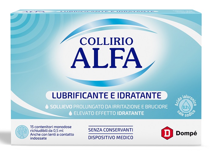 COLLIRIO ALFA LUBRIFICANTE/IDRATANTE 15 FIALE MONODOSE - Farmacia-flash.it