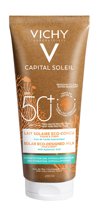 CAPITAL SOLEIL LATTE SOLARE ECO-SOSTENIBILE SPF50+ 200 ML - Farmacia-flash.it