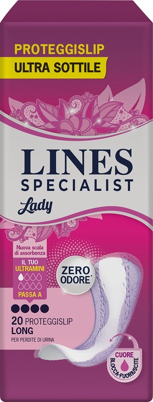 ASSORBENTI PER INCONTINENZA LINES SPECIALIST LADY LONG 20 PEZZI - Farmacia-flash.it
