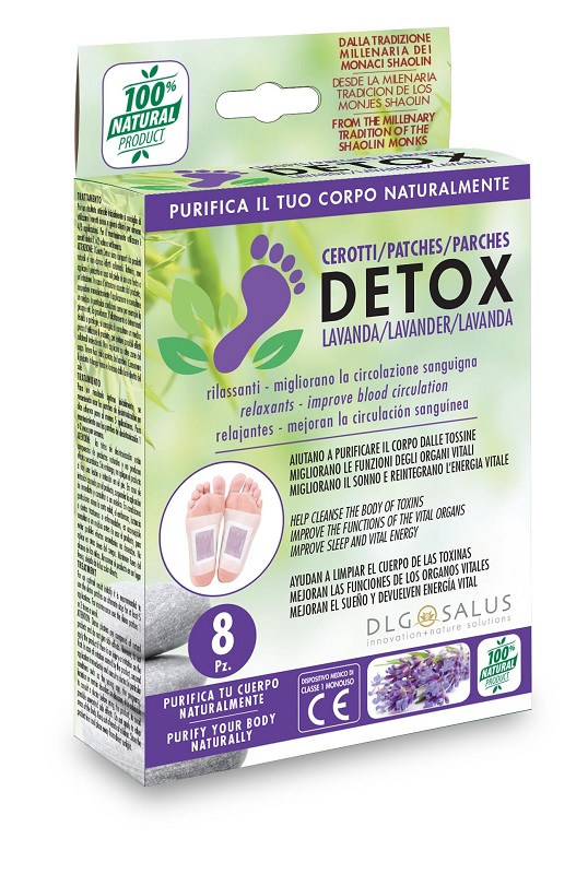 CEROTTI DETOX PIEDI LAVANDA 8 PEZZI - Farmacia-flash.it