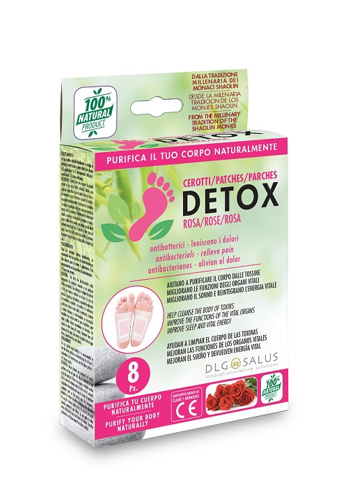 CEROTTI DETOX PIEDI ROSA 8 PEZZI - Farmacia-flash.it