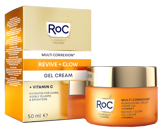 ROC MULTI CORREXION REVIVE + GLOW CREMA VISO GEL 50 ML - Farmacia-flash.it