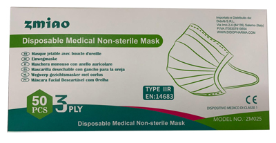 MASCHERINA CHIRURGICA TIPO IIR 3 VELI NON LAVABILE 50 PEZZI - Farmacia-flash.it