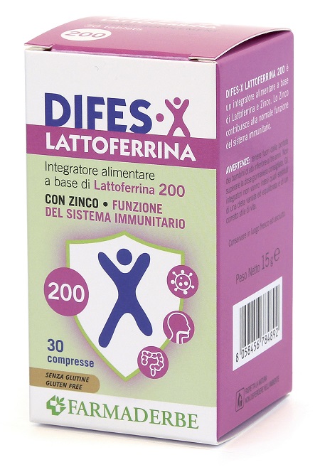DIFES-X LATTOFERRINA 200 30 COMPRESSE - Farmacia-flash.it