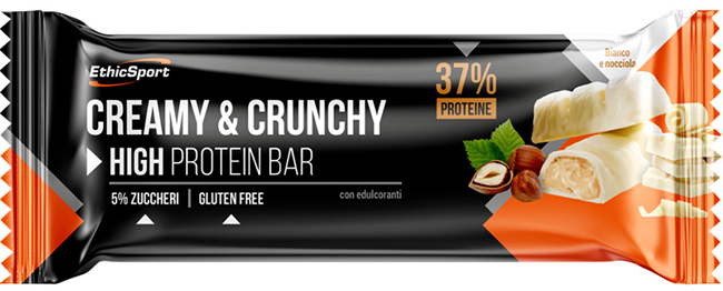 CREAMY&CRUNCHY BARRETTA PROTEICA BIANCO/NOCCIOLA 30 G - Farmacia-flash.it