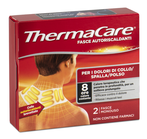 FASCE AUTORISCALDANTI A CALORE TERAPEUTICO THERMACARE COLLO/SPALLA/POLSO 2 PEZZI - Farmacia-flash.it
