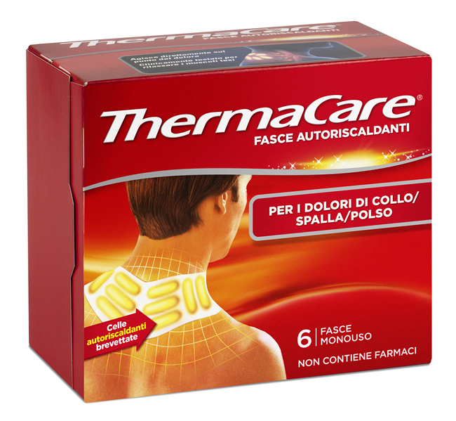 FASCE AUTORISCALDANTI A CALORE TERAPEUTICO THERMACARE COLLO/SPALLA/POLSO 6 PEZZI - Farmacia-flash.it