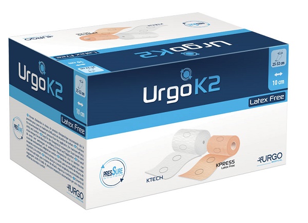 BENDAGGIO URGOK2 LATEX FREE KIT BENDAGGIO T2 CAVIGLIA 25-32 2 PEZZI 10 CM - Farmacia-flash.it