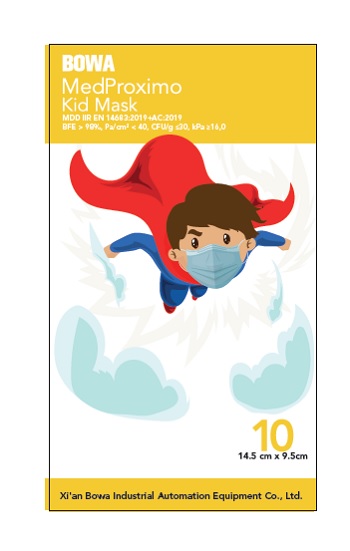 MASCHERINA CHIRURGICA MONOUSO A 3 STRATI MEDPROXIMO KIDS 10 PEZZI - Farmacia-flash.it