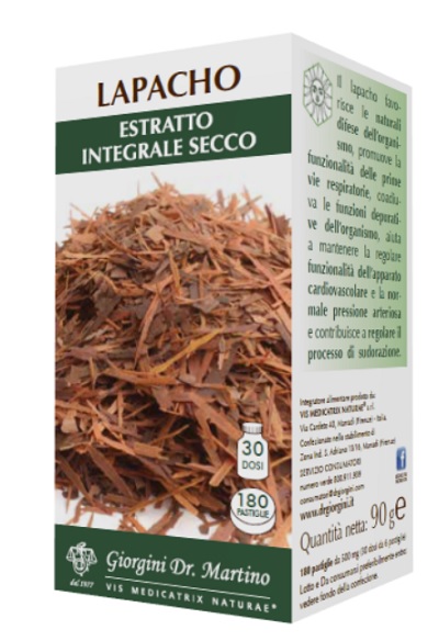 LAPACHO ESTRATTO INTEGRALE SECCO 90 G 180 PASTIGLIE - Farmacia-flash.it
