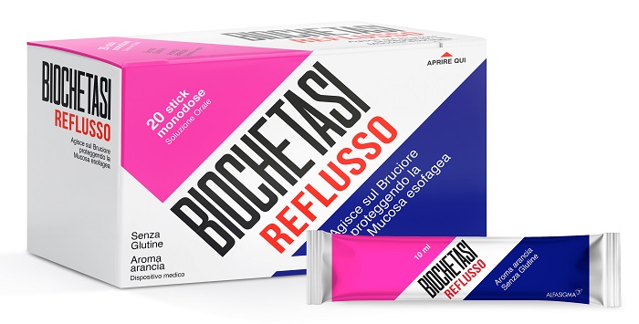 BIOCHETASI REFLUSSO 20 STICK AROMA ARANCIA - Farmacia-flash.it