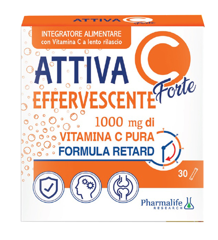 ATTIVA C FORTE EFFERVESCENTE 30 STICK - Farmacia-flash.it