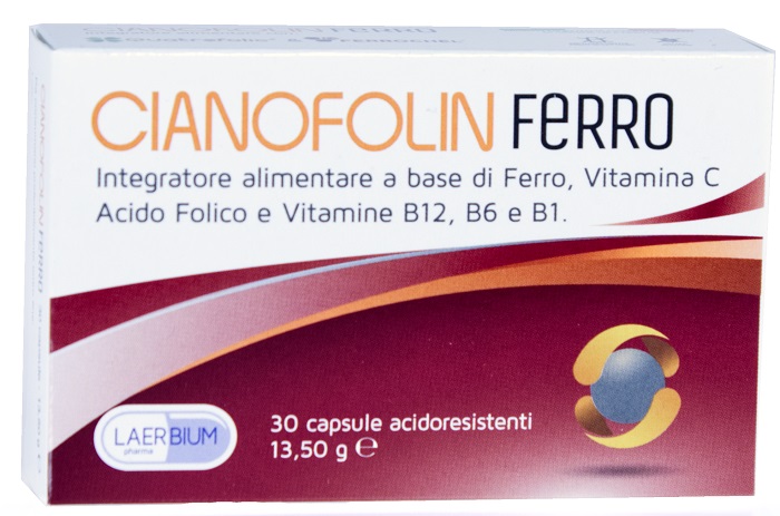 CIANOFOLIN FERRO 30 CAPSULE - Farmacia-flash.it