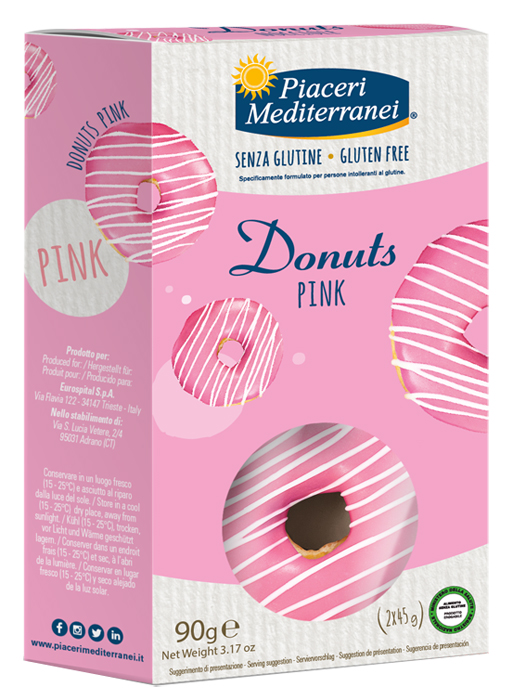 PIACERI MEDITERRANEI DONUTS PINK 90 G - Farmacia-flash.it