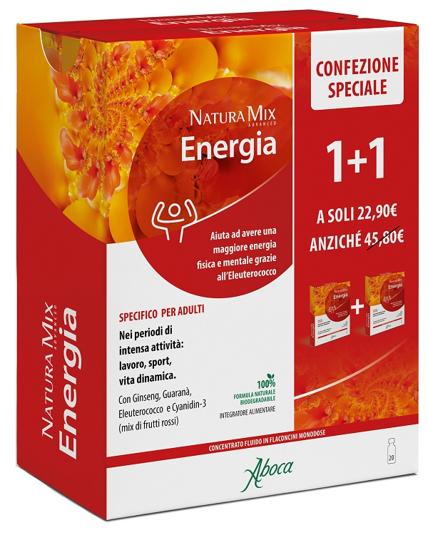 NATURA MIX ADVANCED ENERGIA 10 + 10 FLACONCINI CONFEZIONE SPECIALE - Farmacia-flash.it