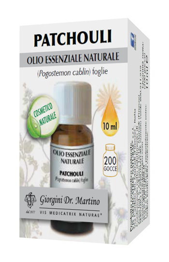 PATCHOULI OLIO ESSENZIALE NATURALE FOGLIE 10 ML - Farmacia-flash.it