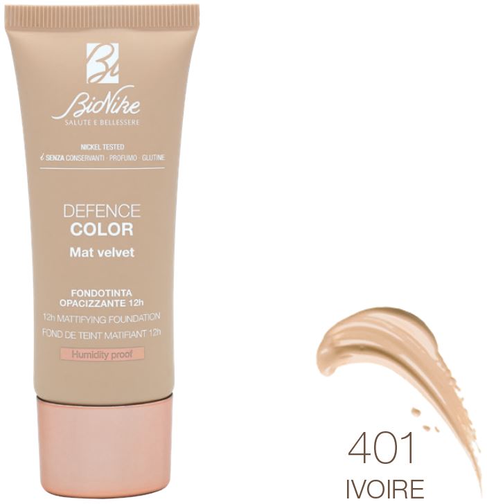DEFENCE COLOR FONDOTINTA MAT VELVET 401 30 ML - Farmacia-flash.it