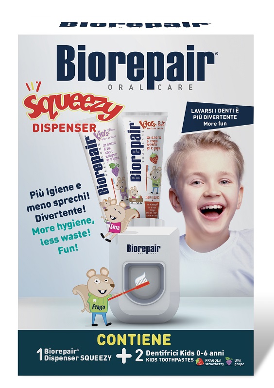 BIOREPAIR SQUEEZE DISPENSER + 2 KIDS 50 ML - Farmacia-flash.it