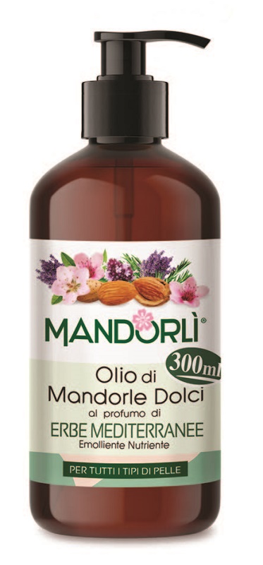 MANDORLI ERBE MEDITERRANEE OLIO CORPO 300 ML - Farmacia-flash.it