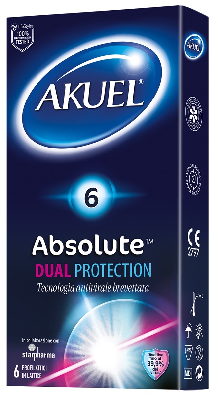 AKUEL ABSOLUTE DUAL PROTECTION 6 PEZZI - Farmacia-flash.it
