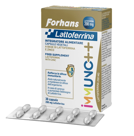 FORHANS LATTOFERRINA IMMUNO++ 200 MG LATTOFERRINA 30 CAPSULE - Farmacia-flash.it
