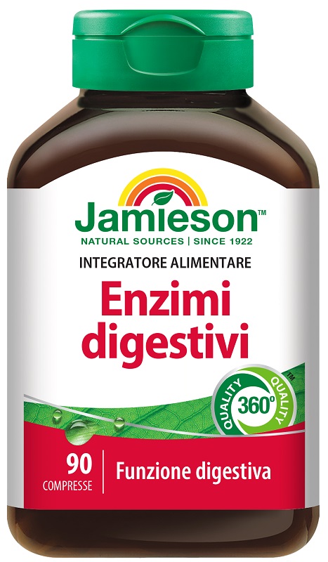 JAMIESON ENZIMI DIGESTIVI 90 COMPRESSE - Farmacia-flash.it