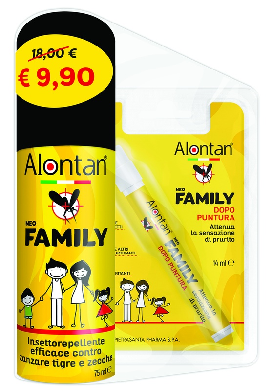 BI PACK NEO FAMILY SPRAY 75 ML + AFTERBITE DOPO PUNTURA 14 ML - Farmacia-flash.it