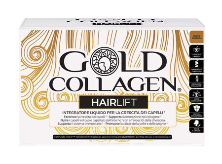 GOLD COLLAGEN HAIRLIFT 10 FLACONCINI DA 50 ML - Farmacia-flash.it