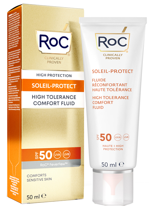 ROC FLUIDO SOLARE VISO SPF 50 ELEVATA TOLLERABILITA' 50 ML - Farmacia-flash.it