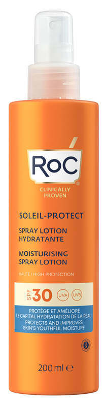 ROC LOZIONE SPRAY SOLARE CORPO SPF 30 IDRATANTE 200 ML - Farmacia-flash.it