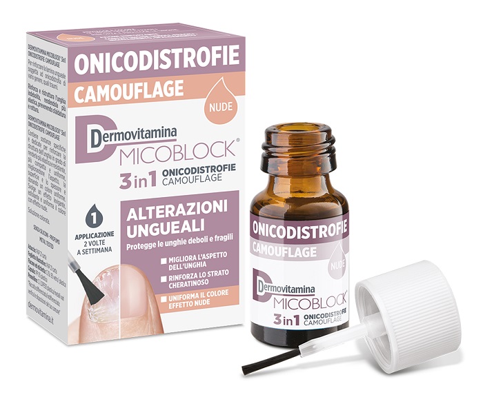 DERMOVITAMINA MICOBLOCK 3 IN 1 ONICODISTROFIE CAMOUFLAGE 8 ML - Farmacia-flash.it