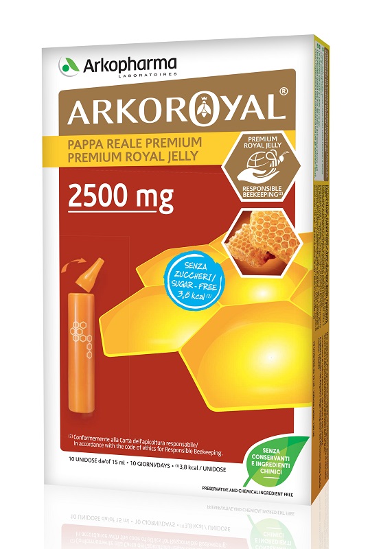 ARKOROYAL PAPPA REALE 2500 MG SENZA ZUCCHERO 10 FIALE - Farmacia-flash.it