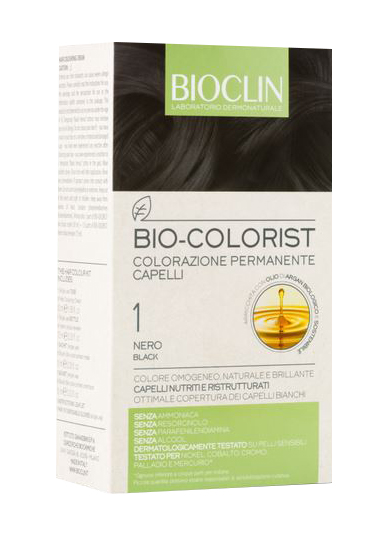 BIOCLIN BIO COLOR FAST&PERFECTION 1,0 NERO CREMA COLORANTE 60 ML + RIVELATORE IN CREMA 60 ML + BIO COLOR SHAMPOO 10 ML + BIO COLOR MASCHERA 10 ML - Farmacia-flash.it