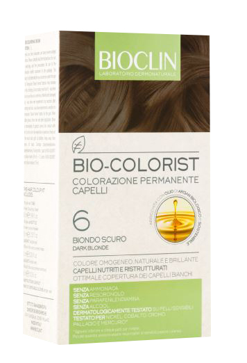BIOCLIN BIO COLOR FAST&PERFECTION 6,0 BIONDO SCURO CREMA COLORANTE 60 ML + RIVELATORE IN CREMA 60 ML + BIO COLOR SHAMPOO 10 ML + BIO COLOR MASCHERA 10 ML - Farmacia-flash.it