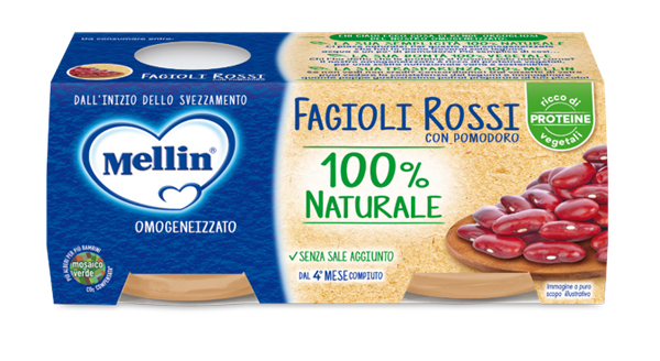 MELLIN OMOGENEIZZATO FAGIOLI ROSSI 2 X 80 G - Farmacia-flash.it
