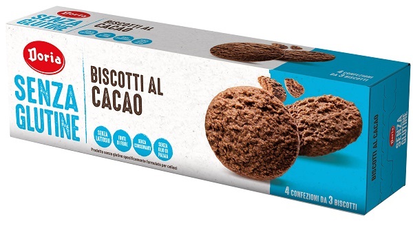 DORIA BISCOTTI CIOCCOLATO 4X37,5 G - Farmacia-flash.it
