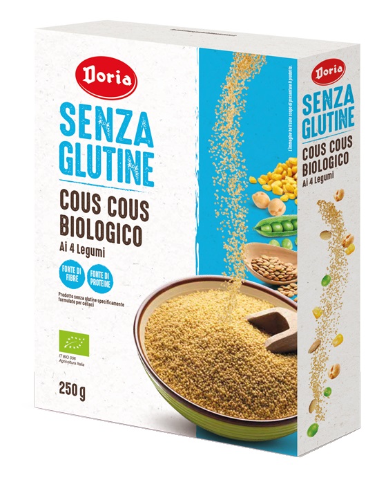 DORIA COUS COUS BIOLOGICO 4 LEGUMI 250 G - Farmacia-flash.it