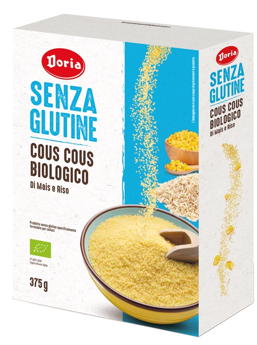 DORIA COUS COUS BIOLOGICO MAIS-RISO 375 G - Farmacia-flash.it