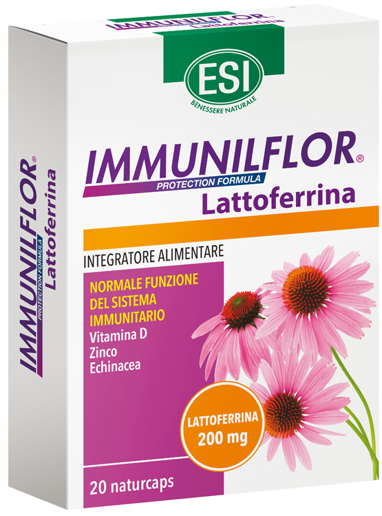 ESI IMMUNILFLOR LATTOFERRINA 20 NATURCAPS - Farmacia-flash.it
