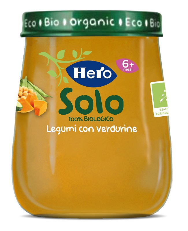 HERO BABY SOLO OMOGENEIZZATO LEGUMI VERDURE 120 G - Farmacia-flash.it