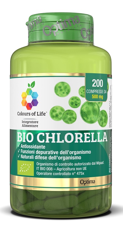 BIO CHLORELLA 200 COMPRESSE COLOURS OF LIFE - Farmacia-flash.it