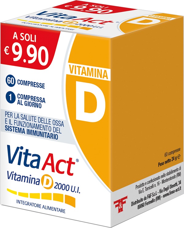 VITAMINA D ACT 2000UI 60 COMPRESSE - Farmacia-flash.it