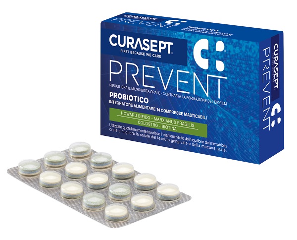 CURASEPT PREVENT PROBIOTICO 14 COMPRESSE MASTICABILI - Farmacia-flash.it
