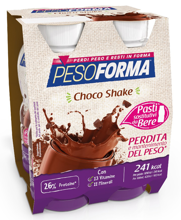 PESOFORMA CHOCO SHAKE 4X236 ML - Farmacia-flash.it