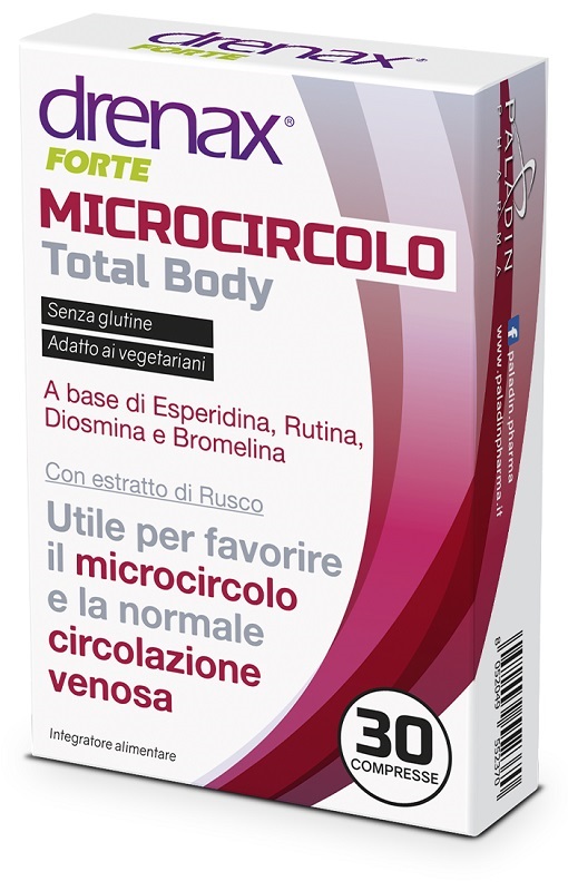 DRENAX FORTE MICROCIRCOLO TOTAL BODY 30 COMPRESSE - Farmacia-flash.it
