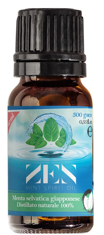 ZEN MINT SPIRIT OIL OLIO DISTILLATO DI MENTA VULCANICA GIAPPONESE 10 ML - Farmacia-flash.it