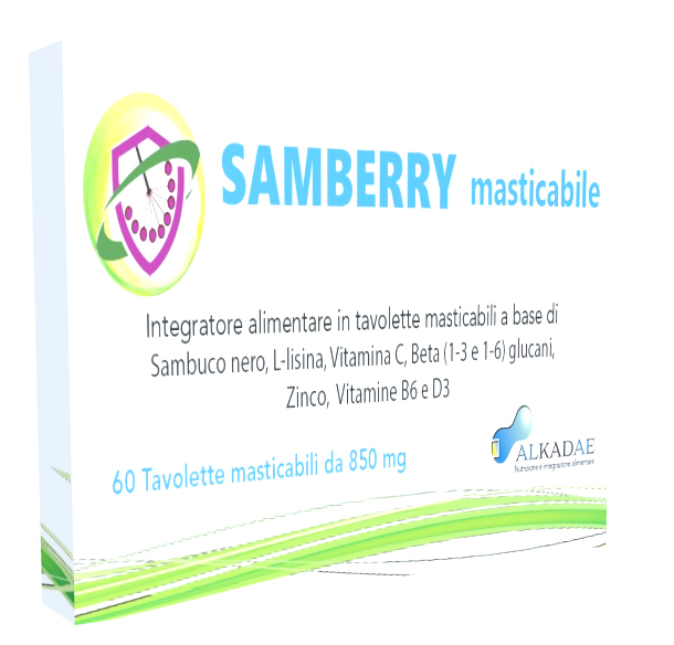 SAMBERRY MASTICABILE 60 TAVOLETTE - Farmacia-flash.it