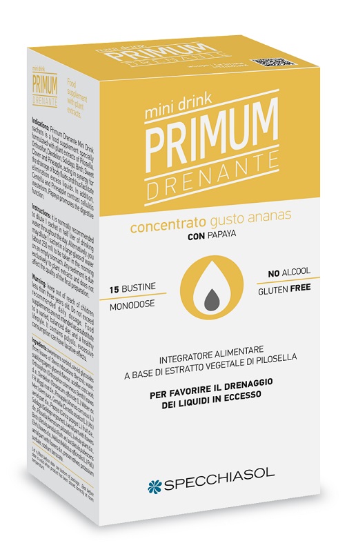 PRIMUM DRENANTE MINIDRINK ANANAS 15 STICK DA 10 ML - Farmacia-flash.it